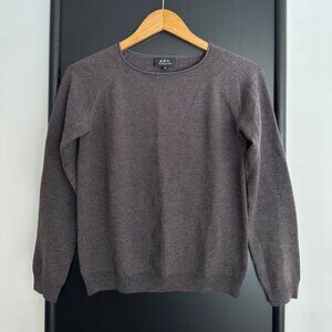 A.P.C. Brown Merino Wool Sweater Size XS